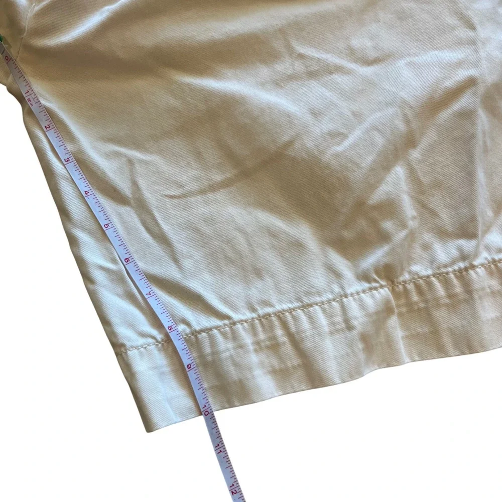 Polo Ralph Lauren Mens Chino Shorts Size 35 Cream Off White Cotton Drawstring 36